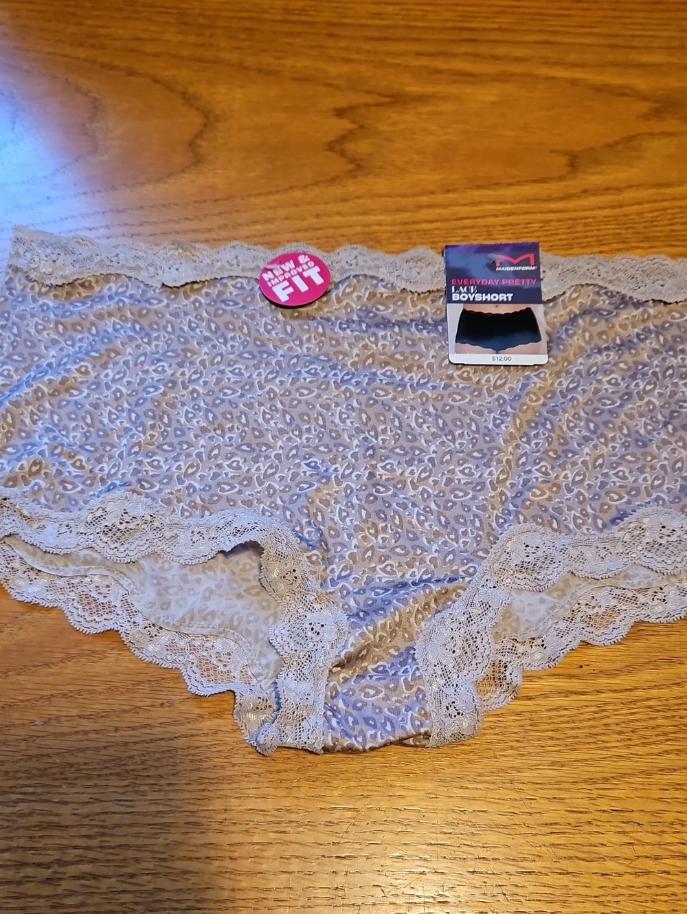 Everyday Pretty Lace Botshort 2XL - Leopard Print